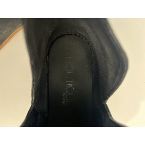 Boutique By Corkys Wayland Booties Women 10 Metallic Black Ankle - Picture 11 of 11